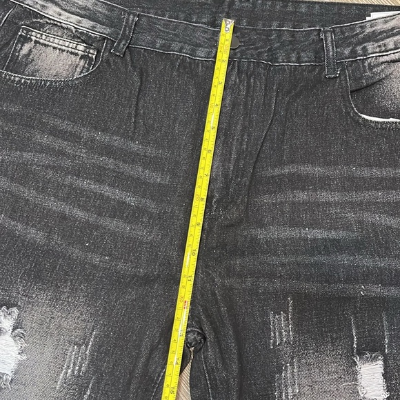 AMABCDET Men’s Ripped Jeans Relaxed Fit Distressed Destroyed straight Leg; Sz 40 - Picture 13 of 13